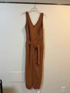 lululemon athletica Rust Brown V-Neck Sleeveless Jumpsuit NWT